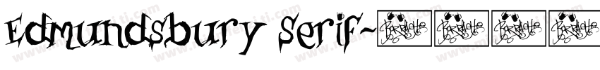 Edmundsbury Serif字体转换